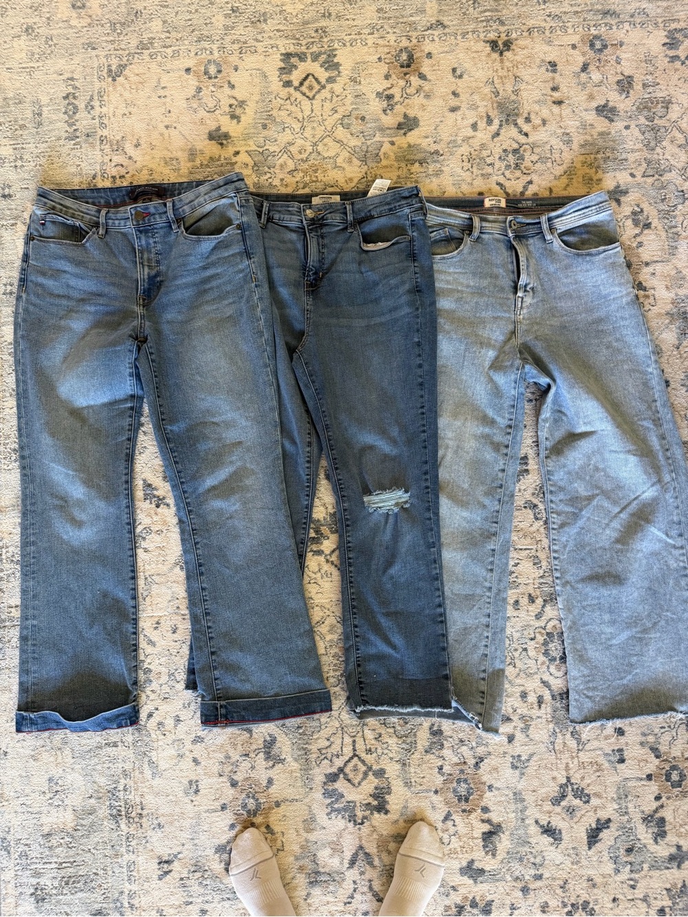 3 pairs of denim jeans Size 10/30 including Tommy Hilfiger and Levi’s